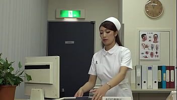 The beautiful but tall nurse who takes off her clothes to do it