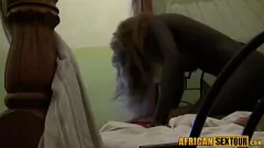 play Hot African Teen Diamond Gives Sloppy Blowjob to White Friend's Big Cock
