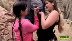 play Public Handjobs: Miatsu Kumiko, Laura Coryander & a Lucky Hiker